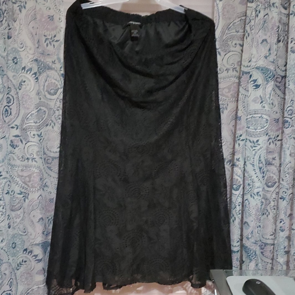 Black lace mermaid skirt